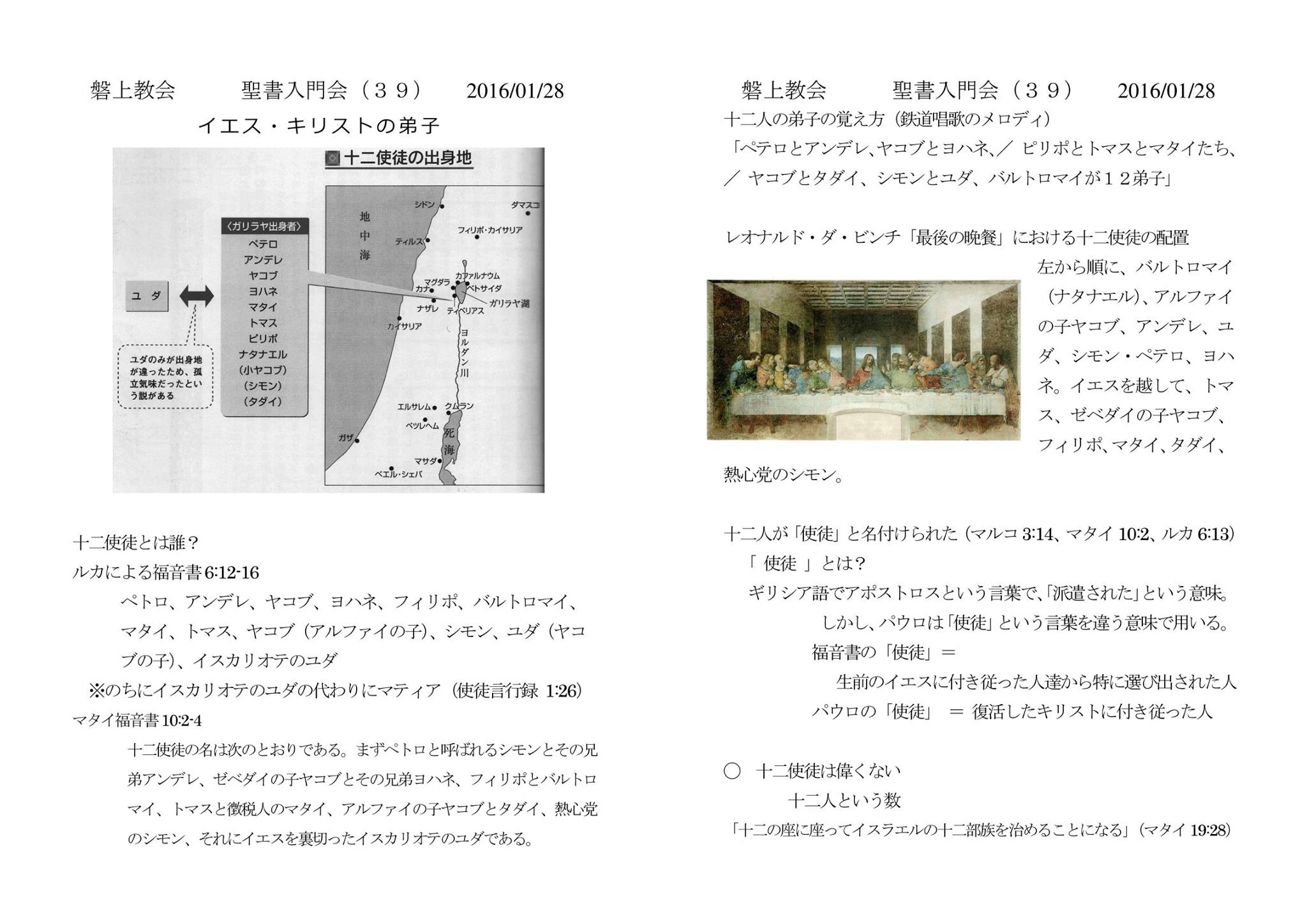 磐上教会 聖書入門会